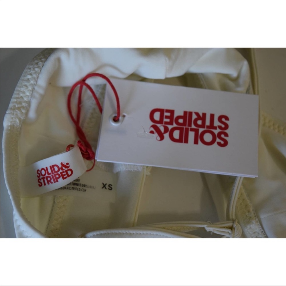 Nwt Solid & Striped Brigitte Mesh Crop Bikini Swi… - image 8